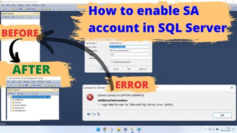 How To Enable Sa Account In Sql Server Wonderware Intouch Youtube