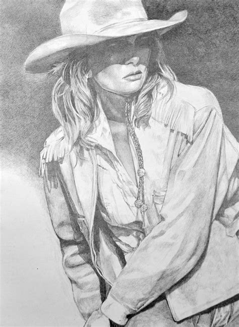 Cowgirl Drawing By Candida Hernandez