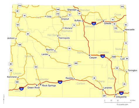 25 Road Map Of Wy Maps Online For You