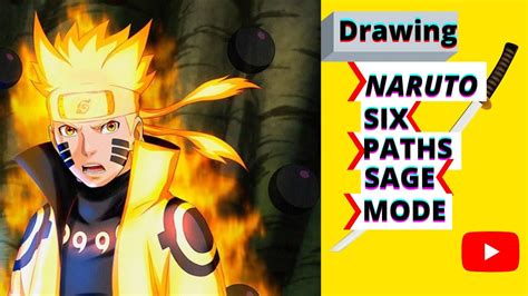 Naruto Six Paths Sage Mode Drawing With Color Pencils Timelapse Youtube