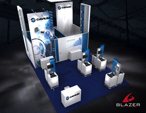 Cavium Booth Design By Blazer Exhibits And Events Tradeshowbooth