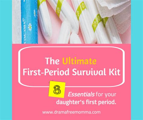 Diy First Period Kit The Ultimate Period Survival Kit Drama Free Momma