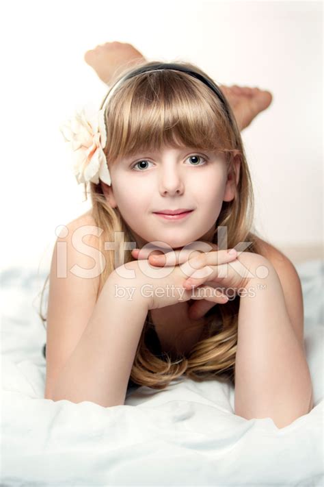 Close Up Of Beautiful 10 Year Old Girl Stock Photo Royalty Free