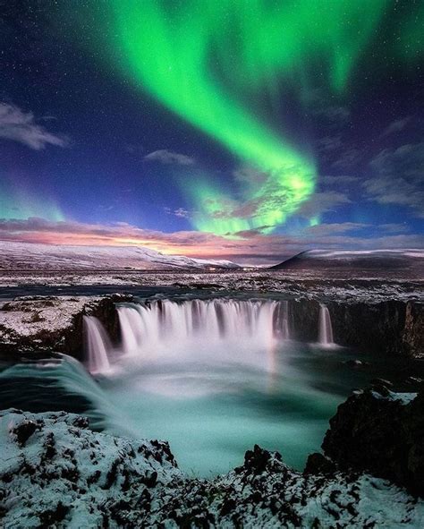 Godafoss Waterfall Iceland Beautiful Nature Nature Photography