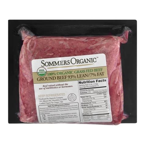 Save On Sommers Organic Ground Beef 93 Lean Grass Fed Fresh Order Online Delivery Giant