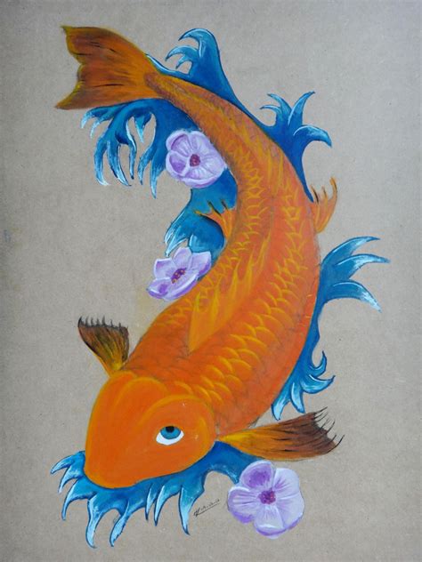 Koi Fish And Sakura Flowers By Angelmadness On Deviantart