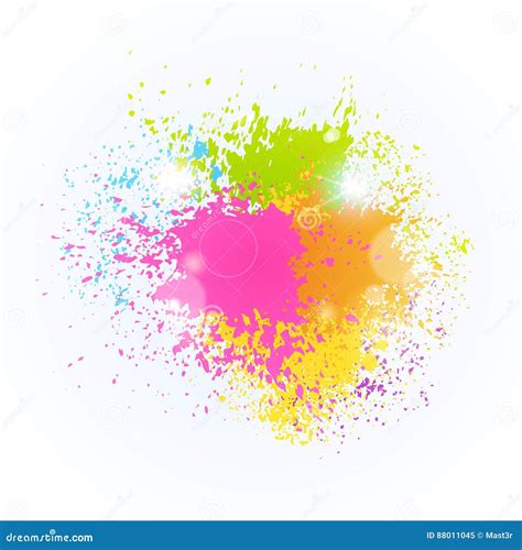 Paint Splash Color Festival Happy Holi India Holiday Traditional