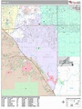 Chino California Wall Map (Premium Style) by MarketMAPS