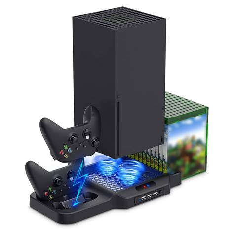 Vertical Stand With Cooling Fan For Xbox Series X Eeekit Charging