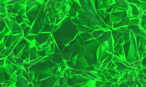 Premium Photo 3d Rendering Abstract Green Emerald Crystal Background
