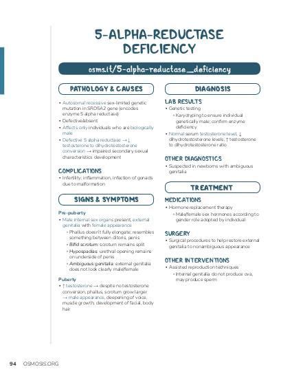 5 alpha reductase deficiency video and anatomy osmosis