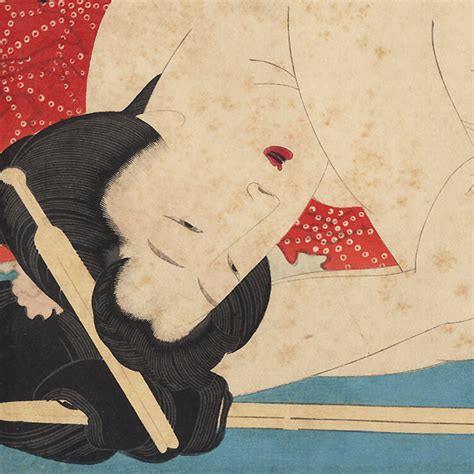 Fuji Arts Japanese Prints Antique Meiji Era Shunga Ca 1900 By