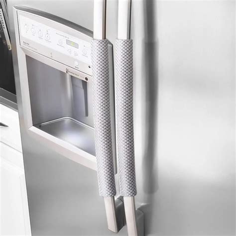 Of door shelves with transparent cover: Refrigerator Fridge Door Handle Cover Kitchen Appliance ...