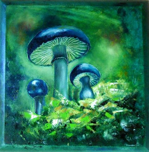 Magic Mushroom 3 Painting By Ildiko Csegoldi Decsei Fine Art America