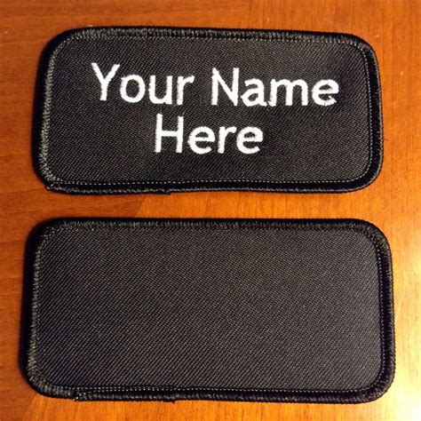 Custom Embroidery Personalized Embroidered Name Tag Patch