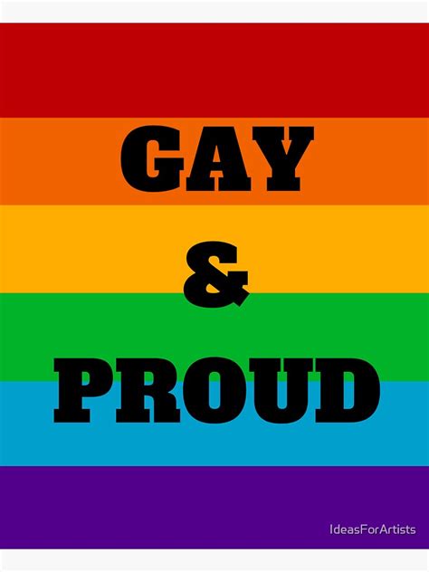 Gay And Proud Sticker By Ideasforartists Redbubble