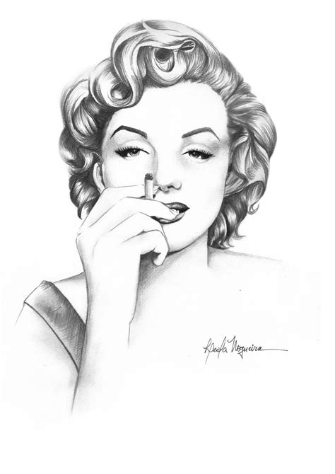 Detail Marilyn Monroe Pencil Sketch Koleksi Nomer 34