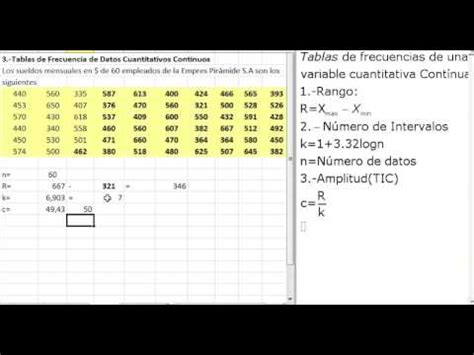 Estadística descriptiva distribución de frecuencias variable