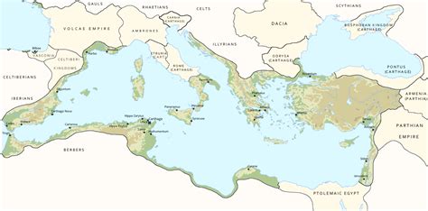 The Empire Of Carthage At Its Height In 150 Raltmaps