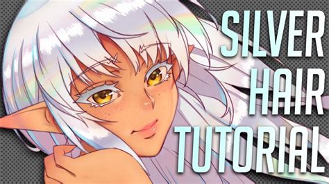 Silver Hair Coloring Tutorial Anime Style Youtube