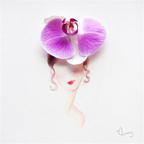 Nők Virágok Akvarellek A Szépség Művészete A Művészet Boldogsága