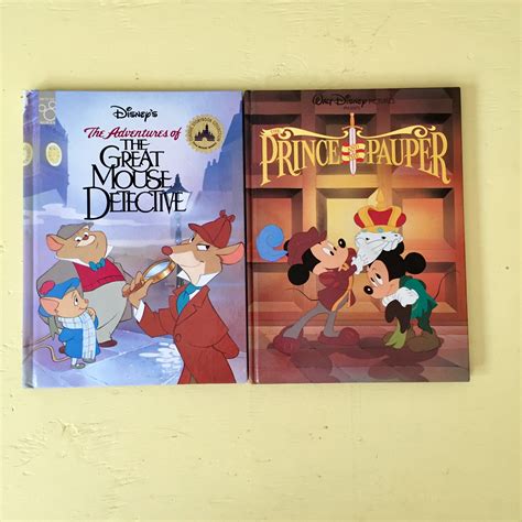 Vintage 1990s Walt Disney Movie Books, Set of 7, Vintage Disney Book
