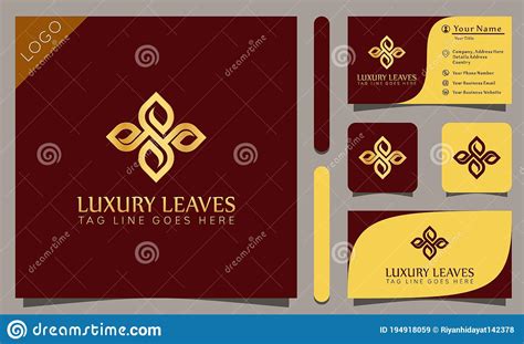 Minimalist Elegant Gold Beauty Leaf Cosmetic Luxury Logos Design Vector