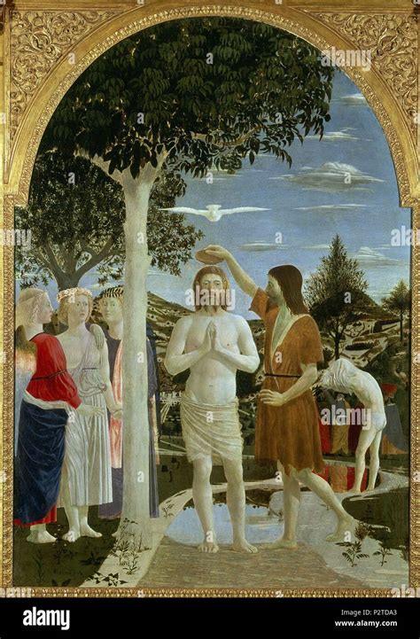 Baptism Of Christ Ca 1450 167x116 Cm Egg Tempera On