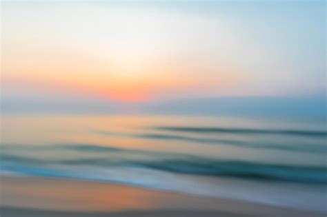 Premium Photo Summer Background With Blurry Beach Morning Sunrise