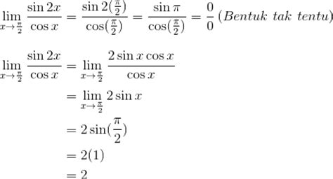Contoh Soal Limit Trigonometri Dan Pembahasannya Foto Modis