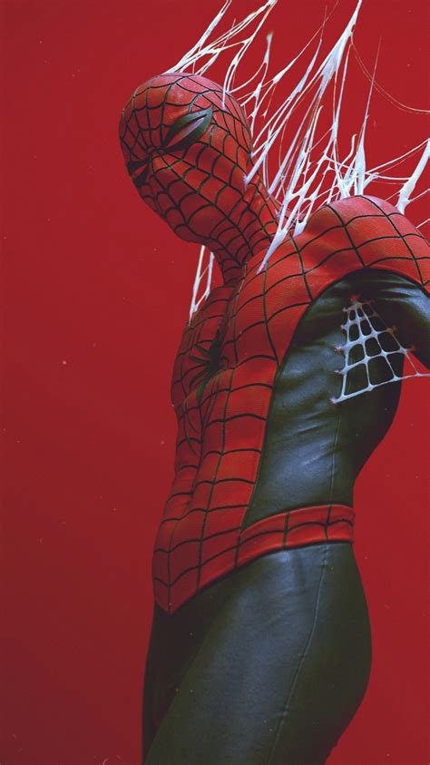 Download Wallpaper 750x1334 Spider Man In The Web Digital Art Iphone