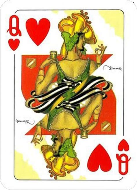 Playingcardstop1000 Cambissa Queen Of Hearts Playing Cards Art