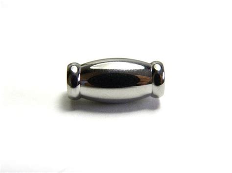 16 Mm Ribbed Oval Stainless Steel Extra Strong Magnetic Clasp Etsy