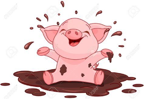 Pig In Mud Cartoon Free Download On Clipartmag