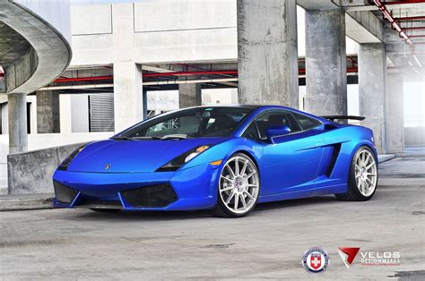 Blue Lamborghini Gallardo On Hre P43sc Wheels Gtspirit