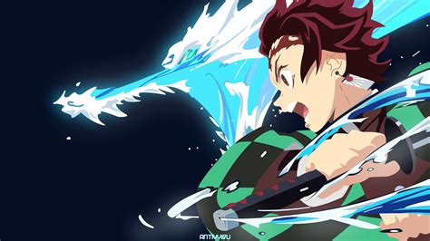 Tanjiro Kamado Kimetsu No Yaiba Minimalist 4k 143 Wallpaper