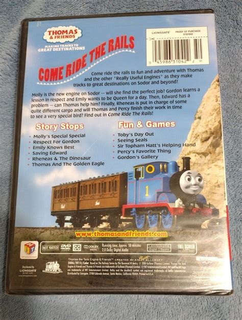 thomas and friends come ride the rails dvd 2006 2010 sealed 45986310422 ebay