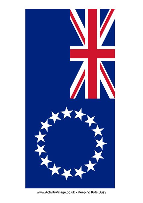 Cook Islands Flag Free Printable Cook Islands Flag Flag Template
