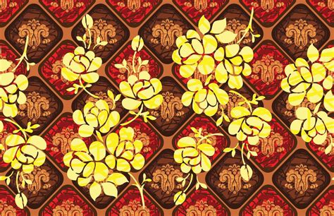 Indonesian Batik Motifs With Very Distinctive Plant Patterns 42673887