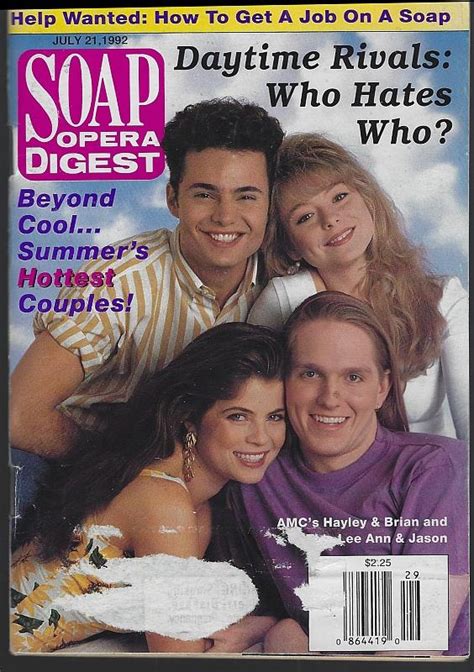 Soap Opera Digest July 21 1992 In 2021 Soap Opera Hot Couples Tv
