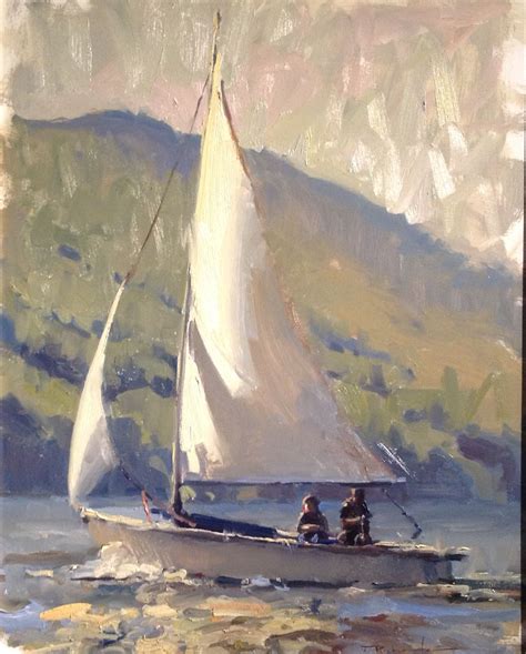 Full Sails James Richards Door County Wi W Boat Painting Sailboat