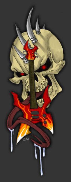 Skull And Guitar By Ikortexi On Deviantart