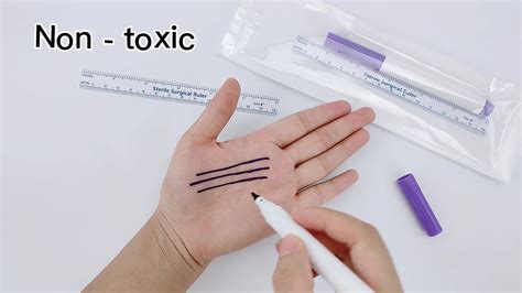 Khy Non Toxic Safe Surgical Skin Marker Pen Sterile Tattoo Mini