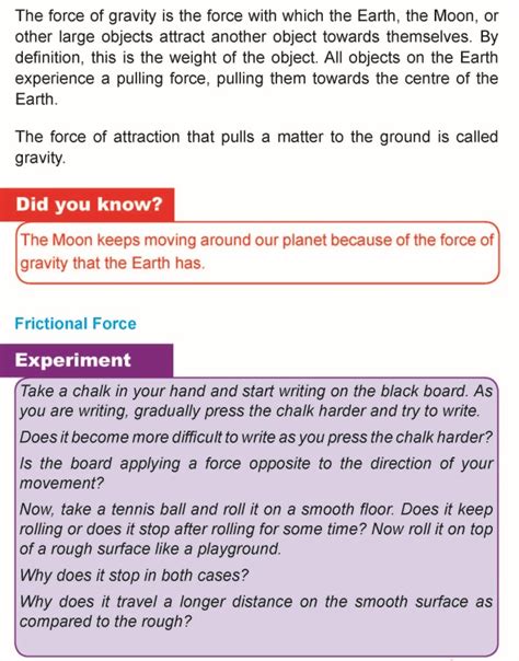 Grade 5 Science Lesson 9 Force And Energy Primary Science