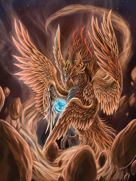 Phoenix Bird Art Firebird By Spaceweaver Phoenix Wallpaper Phoenix