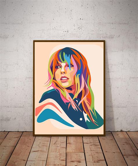 Taylor Swift Canvas Poster Wall Decor Etsy