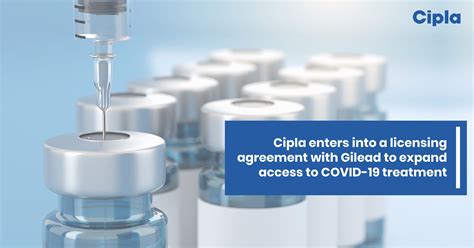 Cipla Enters Into A Licensing Agreement With Gilead To Expand Access To