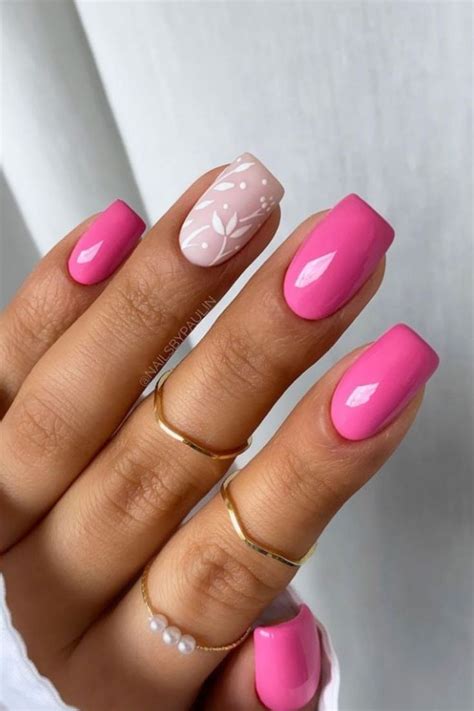 Spring Summer Nail Designs 35 Clear Acrylic Nails Are A Natural Way To Try Them In 2021 Pat