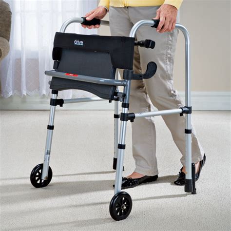 Rolling Walker With Seat Walker With Seat And Brakes Easy Comforts