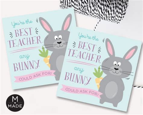 Best Teacher Any Bunny Could Ask For Teacher Appreciation Etsy